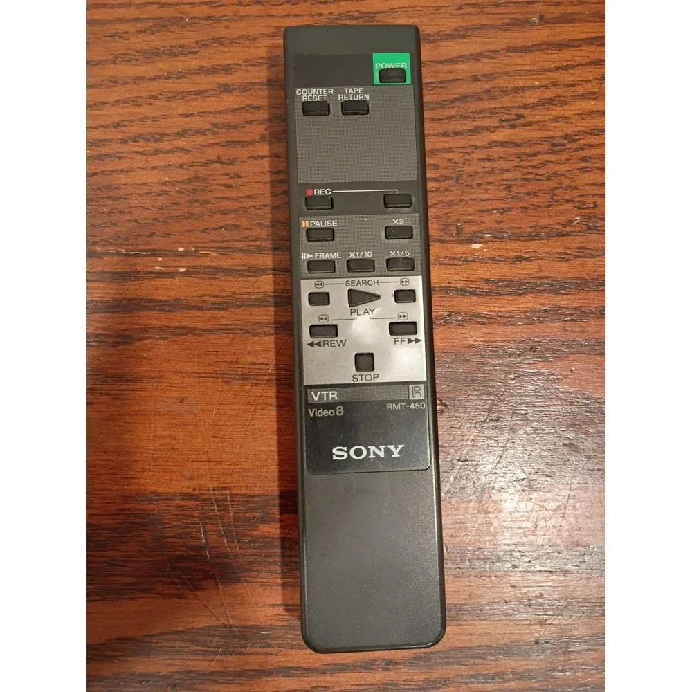 OEM Sony RMT-450 Black Video 8 VTR Remote Control TESTED Black